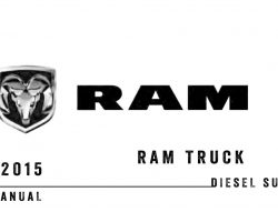 2015 Dodge Ram Truck Diesel Owner's Operator Manual User Guide Supplement