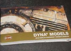2015 Harley Davidson Dyna Models Owner's Manual