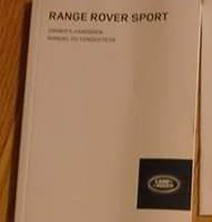 2015 Land Rover Range Rover Sport Owner's Operator Manual User Guide