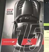 2015 Dodge Viper SRT Owner's Operator Manual User Guide