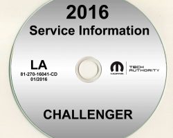 2016 Dodge Challenger Shop Service Repair Manual CD