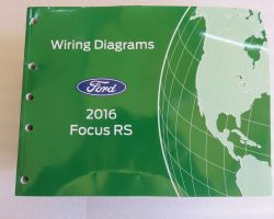 2016 Ford Focus RS Wiring Diagram Manual