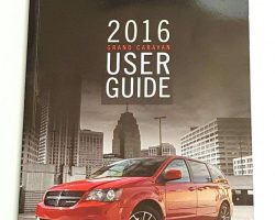 2016 Dodge Grand Caravan Owner's Operator Manual User Guide Guide