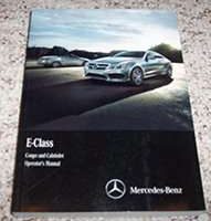 2016 Mercedes Benz E-Class E400 & E550 Convertible Owner's Operator Manual User Guide