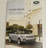 2016 Land Rover Range Rover Owner's Operator Manual User Guide