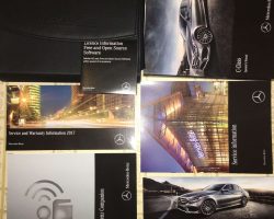 2017 Mercedes Benz C-Class Sedan C300, C350e, C43 & C63 AMG Owner's Operator Manual User Guide Set