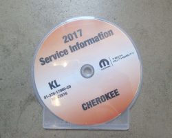 2017 Jeep Cherokee Shop Service Repair Manual CD