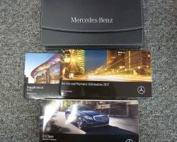 2017 Mercedes Benz E-Class Sedan E300 Owner's Operator Manual User Guide Set