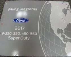 2017 Ford F-350 Super Duty Truck Wiring Diagram Manual