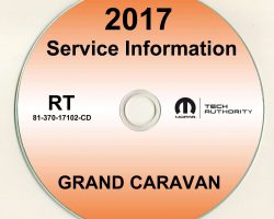 2017 Dodge Grand Caravan Shop Service Repair Manual CD
