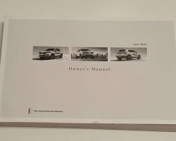 2017 Lincoln MKC Owner's Operator Manual User Guide