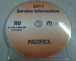 2017 Chrysler Pacifica Shop Service Repair Manual CD