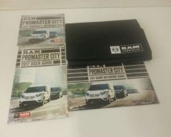 2017 Dodge Ram Promaster City Owner's Operator Manual User Guide Guide Set