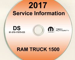 2017 Dodge Ram Truck 1500 Shop Service Repair Manual CD