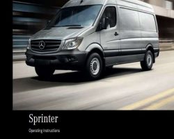 2017 Mercedes Benz Sprinter Owner's Operator Manual User Guide