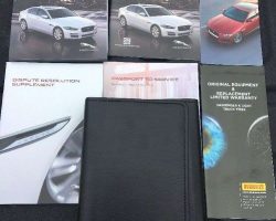 2017 Jaguar XE Owner's Operator Manual User Guide Set