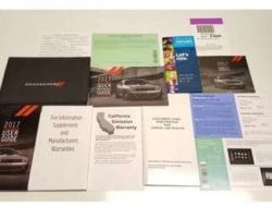 2017 Dodge Challenger Including SRT 392 & Hellcat Owner's Operator Manual User Guide Set