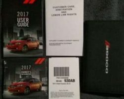 2017 Dodge Grand Caravan Owner's Operator Manual User Guide Set