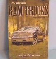 2017 Dodge Ram Truck 1500 2500 3500 Owner's Operator Manual User Guide