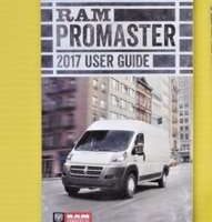 2017 Dodge Ram Promaster Owner's Operator Manual User Guide