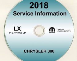 2018 Chrysler 300 Shop Service Repair Manual CD