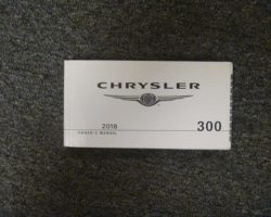 2018 Chrysler 300 Owner's Operator Manual