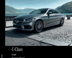2018 Mercedes Benz C-Class Coupe C300, C43 AMG & C63 AMG Owner's Operator Manual User Guide
