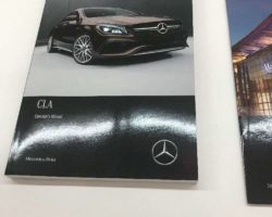 2018 Mercedes Benz CLA-Class CLA250 & CLA45 AMG Owner's Operator Manual User Guide