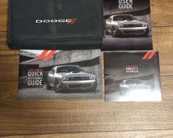 2018 Dodge Challenger Including SRT 392 & SRT Hellcat Owner's Operator Manual User Guide Guide Set