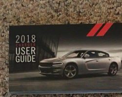 2018 Dodge Charger Owner's Operator Manual User Guide Guide