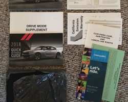 2018 Dodge Charger Owner's Operator Manual User Guide Guide Set