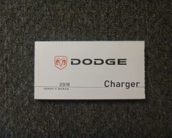 2018 Dodge Charger Owner's Operator Manual User Guide