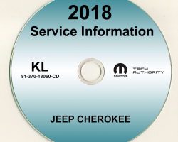 2018 Jeep Cherokee Shop Service Repair Manual CD