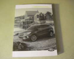 2018 Ford Escape Owner Operator User Guide Manual