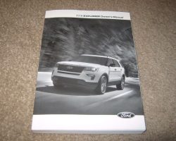 2018 Ford Explorer Owner's Operator Manual User Guide