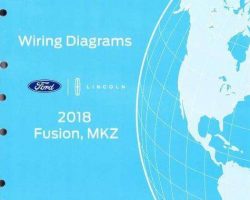2018 Lincoln MKZ Electrical Wiring Diagrams Manual