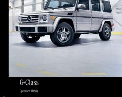 2018 Mercedes Benz G-Class G550, G63 AMG & G65 AMG Owner's Operator Manual User Guide