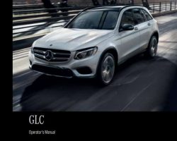 2018 Mercedes Benz GLC-Class GLC300 & GLC43 AMG Owner's Operator Manual User Guide