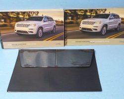 2018 Jeep Grand Cherokee Owner's Operator Manual User Guide Set Includes SRT