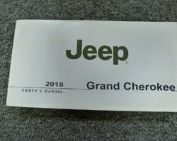 2018 Jeep Grand Cherokee Owner's Operator Manual User Guide