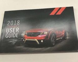2018 Dodge Journey Owner's Operator Manual User Guide Guide