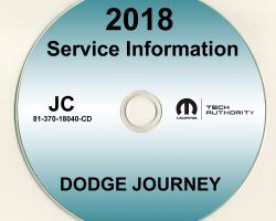 2018 Dodge Journey Shop Service Repair Manual CD