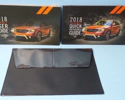 2018 Dodge Journey Owner's Operator Manual User Guide Guide Set