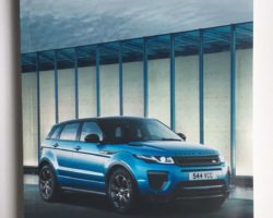 2018 Land Rover Range Rover Evoque Owner's Operator Manual User Guide