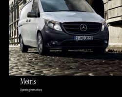 2018 Mercedes Benz Metris Owner's Operator Manual User Guide