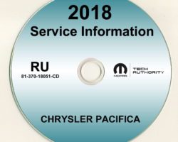 2018 Chrysler Pacifica Shop Service Repair Manual CD