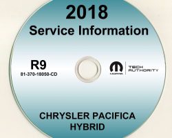 2018 Chrysler Pacifica Hybrid Shop Service Repair Manual CD