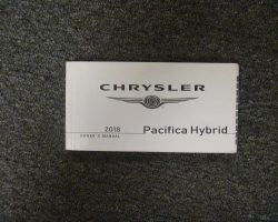 2018 Chrysler Pacifica Hybrid Owner's Operator Manual User Guide