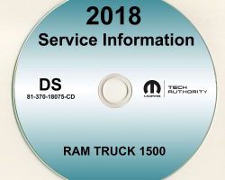 2018 Dodge Ram Truck 1500 Shop Service Repair Manual CD