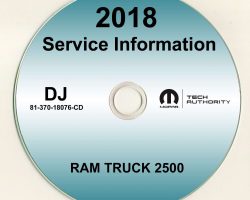 2018 Dodge Ram Truck 2500 Shop Service Repair Manual CD